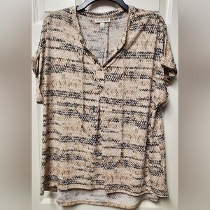 Clothes~ Dana Buchman short sleeve top, blouse, shirt~ EUC~ Sz Large L. Nice!